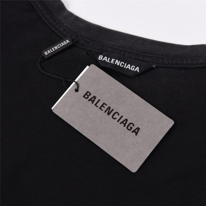 T-shirt Balenciaga Black BL130 - Image 9