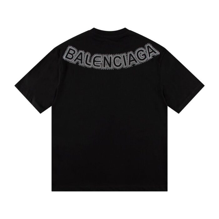T-shirt Balenciaga Black BL158 - Image 2