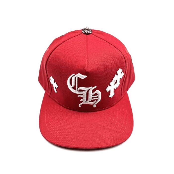 Cap Chrome Hearts Cross Patch Red CH119 - Image 2
