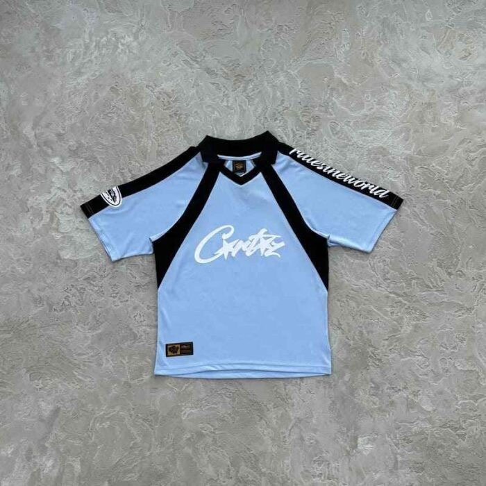 T-Shirt Corteiz Alcatraz Football Blue CZ027 - Image 2