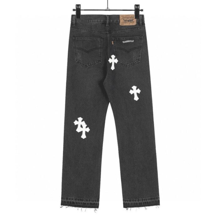 Pants Chrome Hearts Jeans Cross Patches CH126 - Image 2