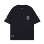 T-Shirt Chrome Hearts Triple Cross Logo Black CH131 - Image 2