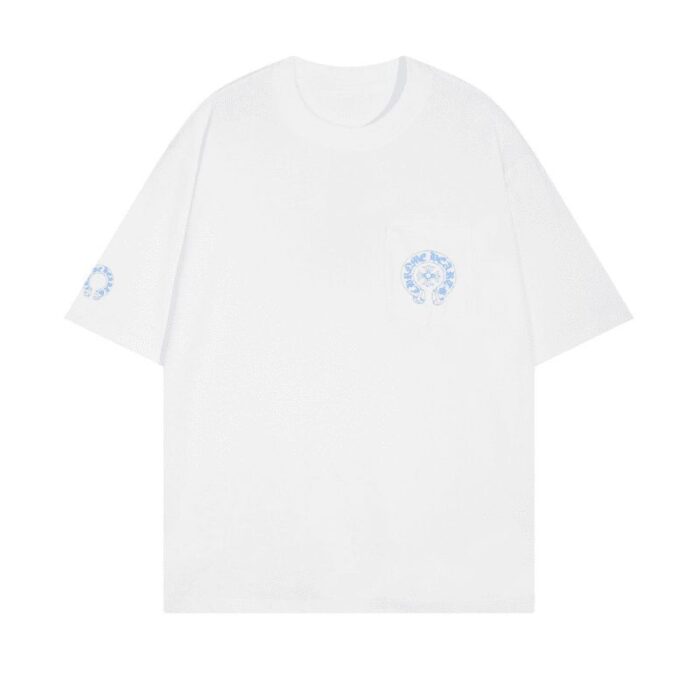 T-Shirt Chrome Hearts Triple Cross Logo White CH132 - Image 2