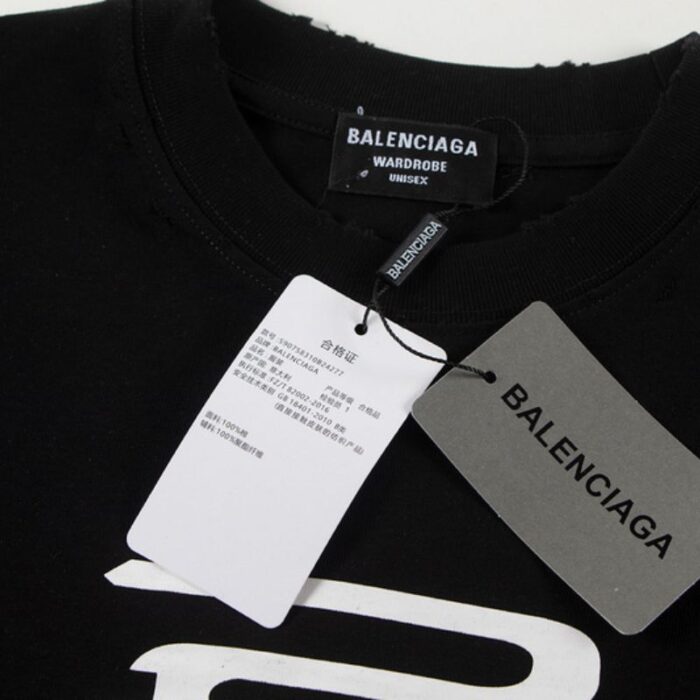 T-shirt Balenciaga Black BL160 - Image 4