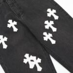 Pants Chrome Hearts Jeans Cross Patches CH126 - Image 3