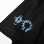 T-Shirt Chrome Hearts Triple Cross Logo Black CH131 - Image 6