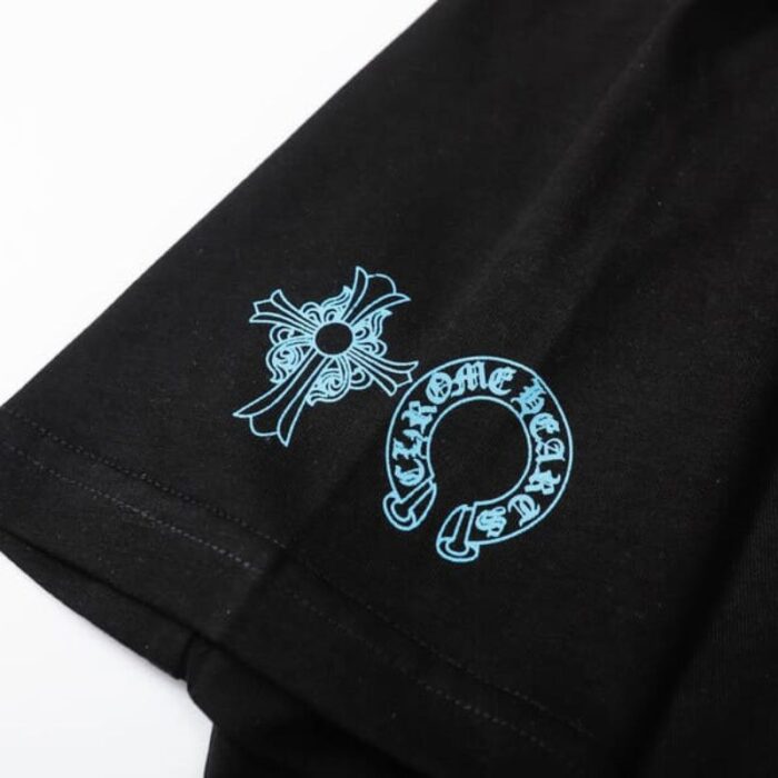 T-Shirt Chrome Hearts Triple Cross Logo Black CH131 - Image 6