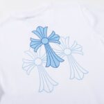 T-Shirt Chrome Hearts Triple Cross Logo White CH132 - Image 3