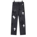 Pants Chrome Hearts Jeans Cross Patches CH135 - Image 3