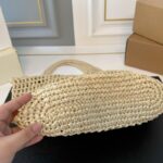 Prada Raffia Tote Bag PD078 - Image 11
