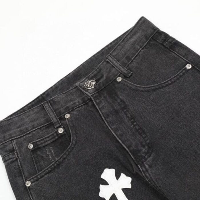 Pants Chrome Hearts Jeans Cross Patches CH126 - Image 4