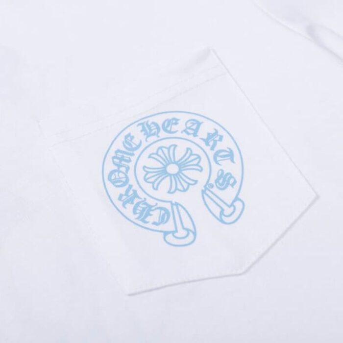 T-Shirt Chrome Hearts Triple Cross Logo White CH132 - Image 4