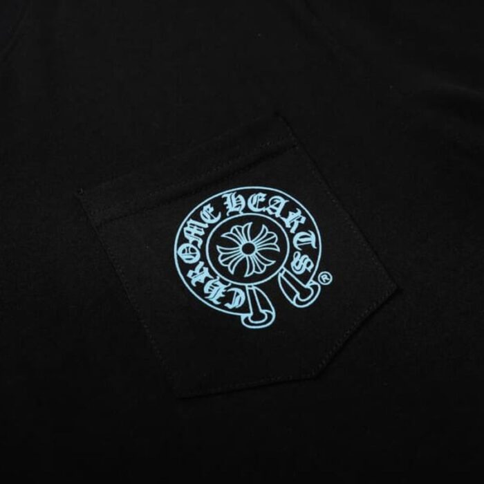T-Shirt Chrome Hearts Triple Cross Logo Black CH131 - Image 5
