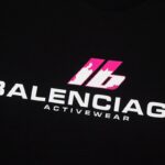 T-shirt Balenciaga Activewear Black BL161 - Image 7