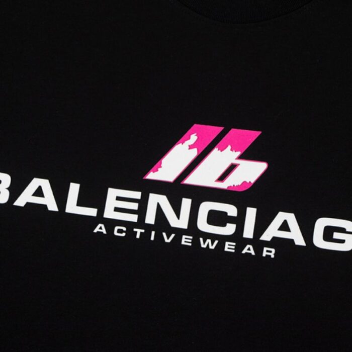 T-shirt Balenciaga Activewear Black BL161 - Image 7