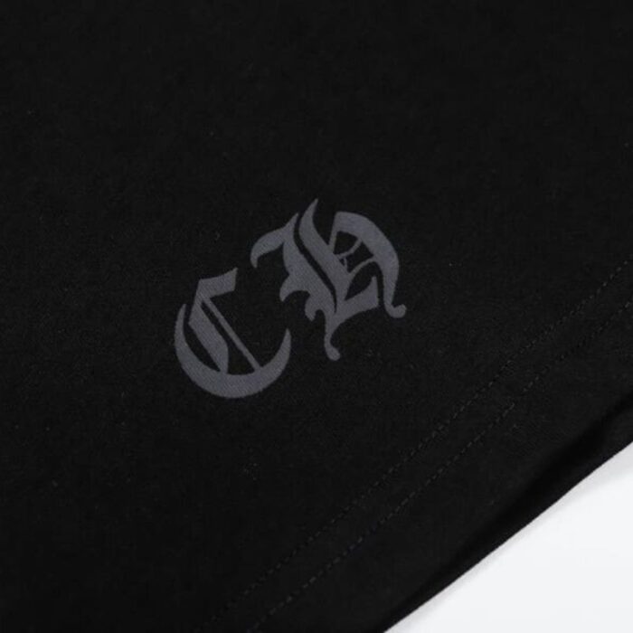 T-Shirt Chrome Hearts Triple Cross Logo Black CH131 - Image 7