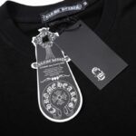 T-Shirt Chrome Hearts Triple Cross Logo Black CH131 - Image 3