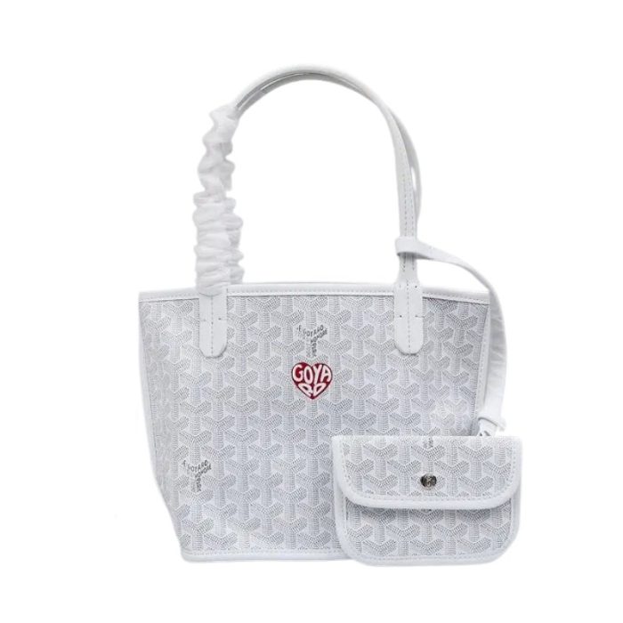 Goyard Anjou Mini Bag Customized Heart White GYD030 - Image 1