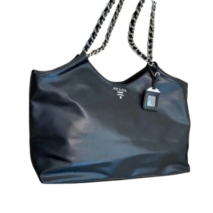 Prada Soft Calf Chain Tote Bag PD092 - Image 1
