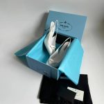 Prada High Heels 75mm White PD072 - Image 6