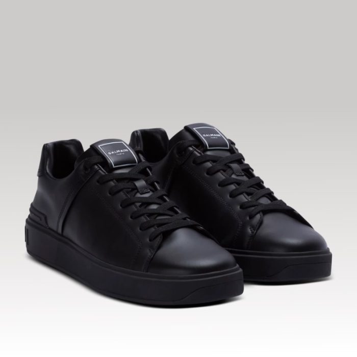 Balmain B-Court Trainer in Calfskin BM019 - Image 5