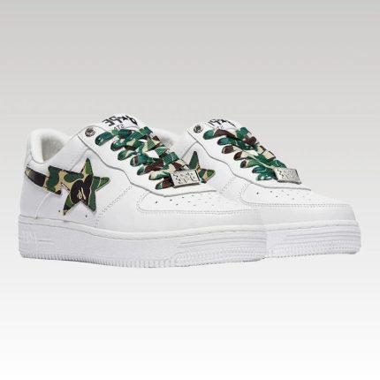 A Bathing Ape Bape Sta Low White ABC Camo Green - Drip Slum
