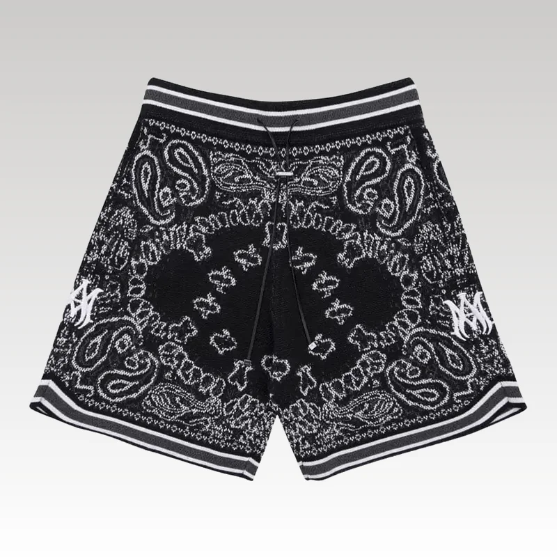 Amiri Bandana Crochet Basketball Shorts - Drip Slum