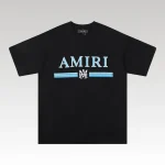 Amiri Bar Logo Black/Blue T-Shirt - Drip Slum