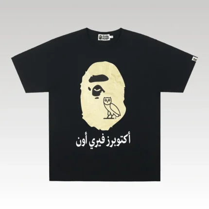 BAPE x OVO Ape Head Black Gold - Drip Slum