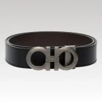 Belt Ferragamo Black Gancini Buckle FG001 - Drip Slum