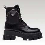Boot Prada Moonlith leather boot with bag detail PD066 - Drip Slum