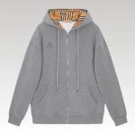 Burberry Embroidered King Logo Zip-Up Hoodie BY021 - Drip Slum