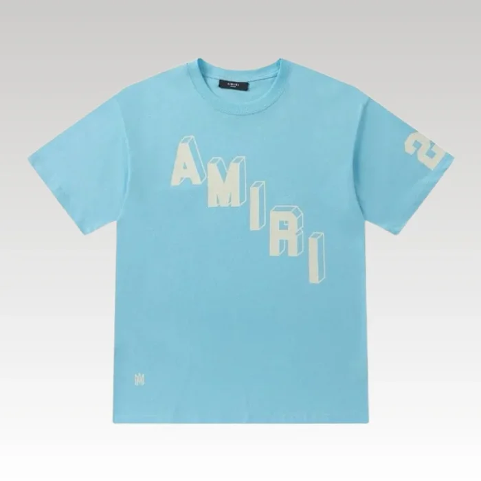 Camiseta Amiri Hockey Skater Azul - Drip Slum