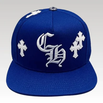 Cap Chrome Hearts Cross Patch Blue CH120 - Drip Slum