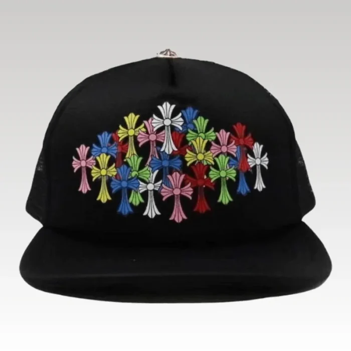 Cap Chrome Hearts Multi Color Crosses Trucker Hat - Drip Slum