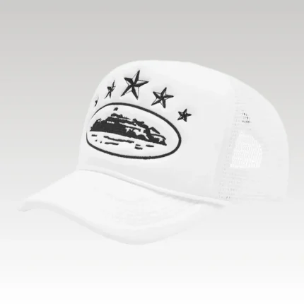 Cap Corteiz 5 Starz Alcatraz Hat White - Drip Slum