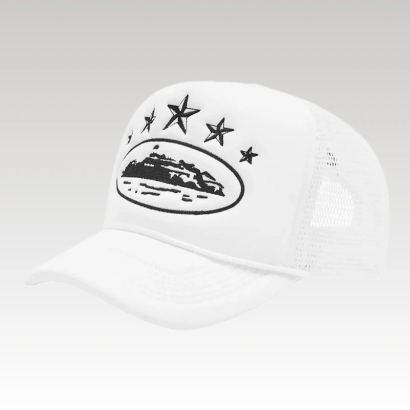 Cap Corteiz 5 Starz Alcatraz Hat White - Drip Slum