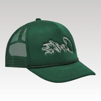 Cap Cortez Signature Logo Mesh Green Hat CZ001 - Drip Slum
