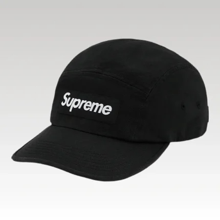 Cap Supreme Washed Chino Twill Camp Black - Drip Slum
