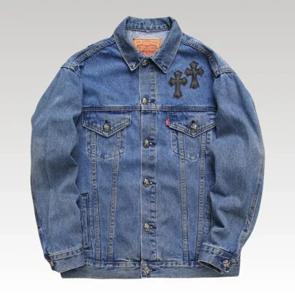 Denim Jacket Chrome Hearts Cross Patch CH052 - Drip Slum