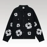 Denim Jacket Denim Tears Floral Print Black - Drip Slum