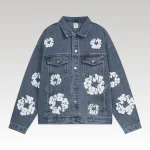 Denim Jacket Denim Tears Floral Print Blue - Drip Slum