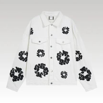 Denim Jacket Denim Tears Floral Print White - Drip Slum