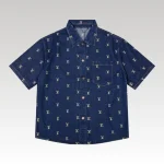 Denim Shirt Louis Vuitton LV Monogram Blue - Drip Slum