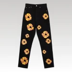 Denim Tears x Levi's x Offset Floral Print Jeans Black - Drip Slum
