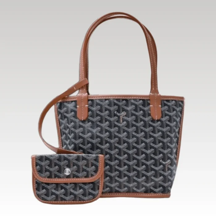 Goyard Anjou Mini Bag Black/Brown GYD017 - Drip Slum