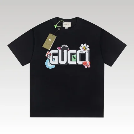 Gucci Graphic T-shirt with Cartoon Black Logo GC062 - Drip Slum