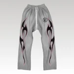 Hellstar Grey Future Flame Sweatpants - Drip Slum