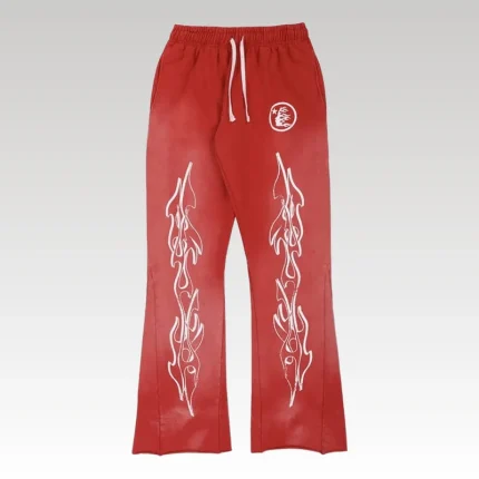 Hellstar Red Flare Sweatpants - Drip Slum