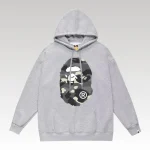 Hoodie Bape Camo Ape Head Grey BP060 - Drip Slum